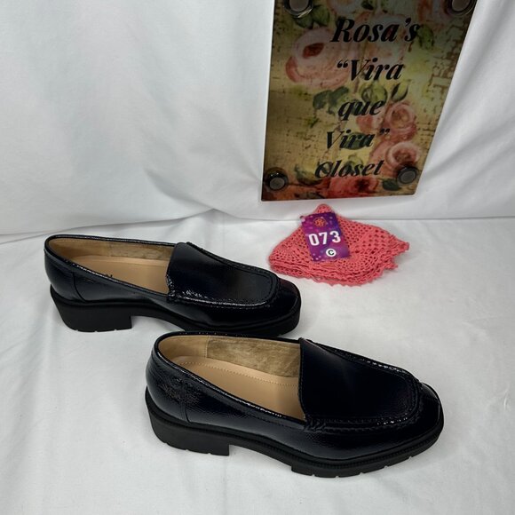 NW/OT or box NYDJ Henna Platform Loafer Navy Size 8.5 M - Picture 6 of 16
